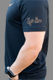 Men's Black T-Shirt Rust Logo