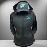 Ladies Black Puffy Horizon Vest