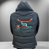 Ladies Black Puffy Horizon Vest