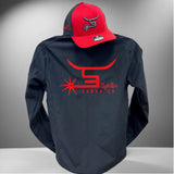 Men's Black Jacket Red Logo