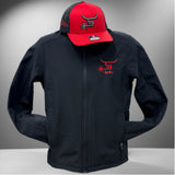 Men's Black Jacket Red Logo