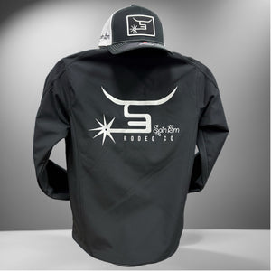 Men's Black Jacket White Logo