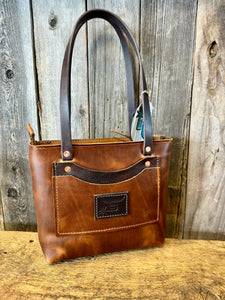 Brown Leather Tote Bag Purse