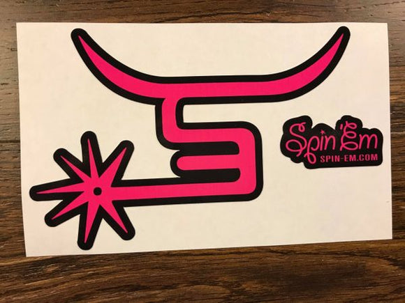 Pink Rodeo Decals Pink Decal – Spin Em Rodeo Co