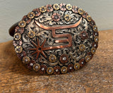 Buckle - Copper & Silver w/ Flowers